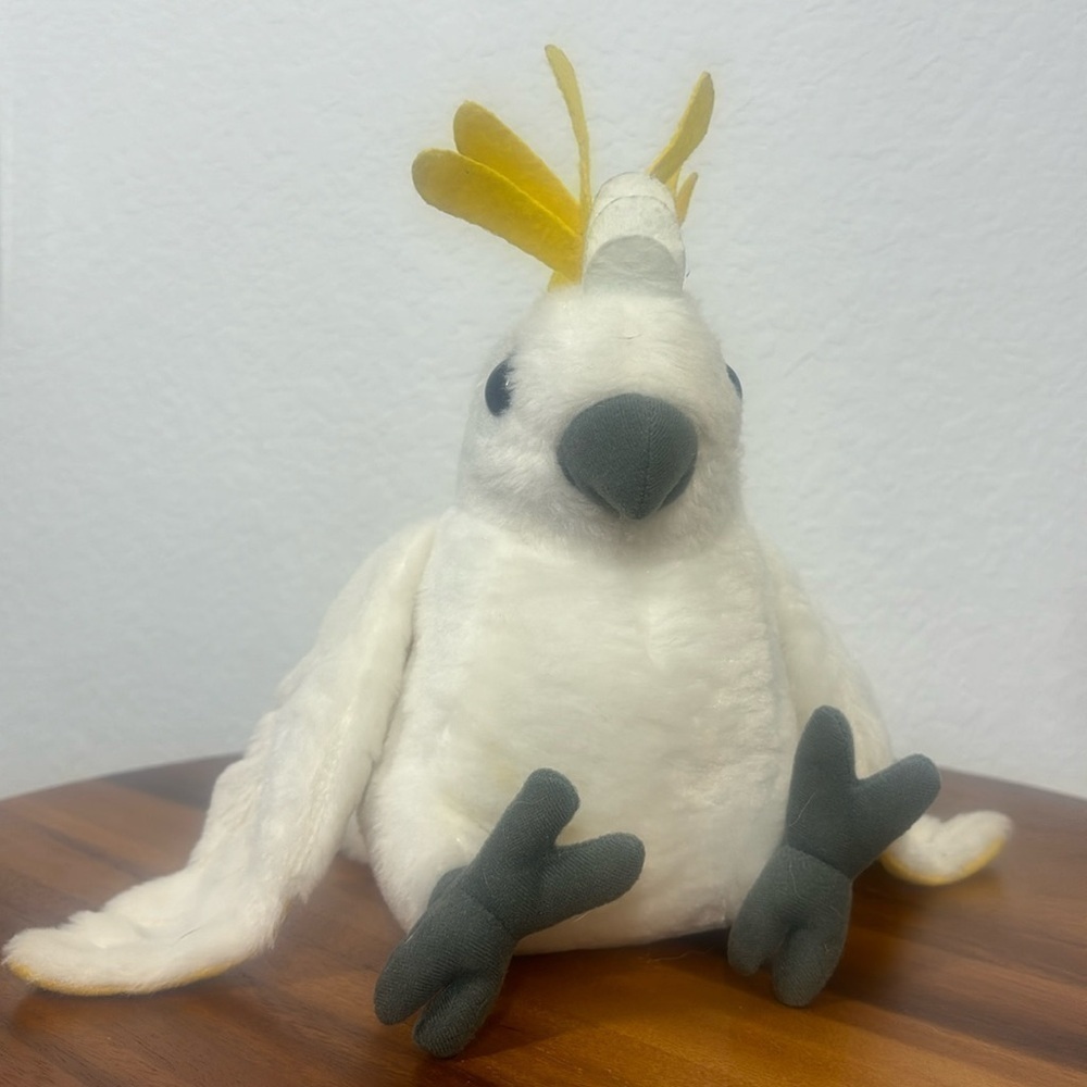 Wild Republic Cuddlekins mini Sulphur Crested Cockatoo stuffed animal